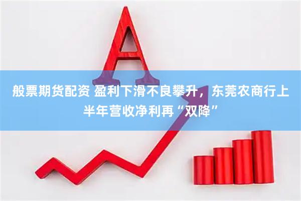 般票期货配资 盈利下滑不良攀升，东莞农商行上半年营收净利再“双降”