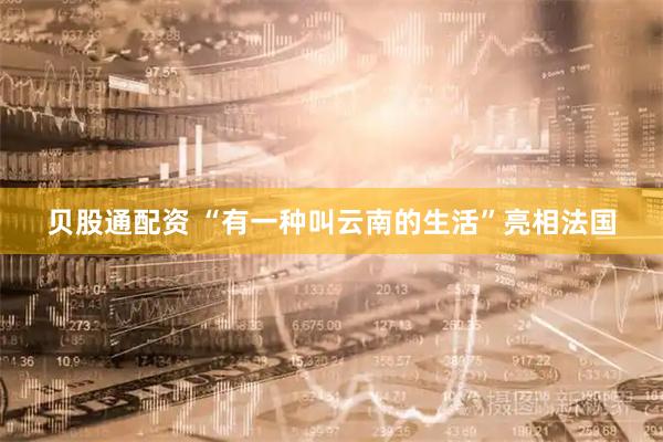 贝股通配资 “有一种叫云南的生活”亮相法国
